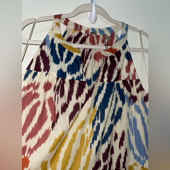 T Tahari Abstract Print Tiered Maxi/Midi Prairie Peasant modest Dress - Picture 10 of 16